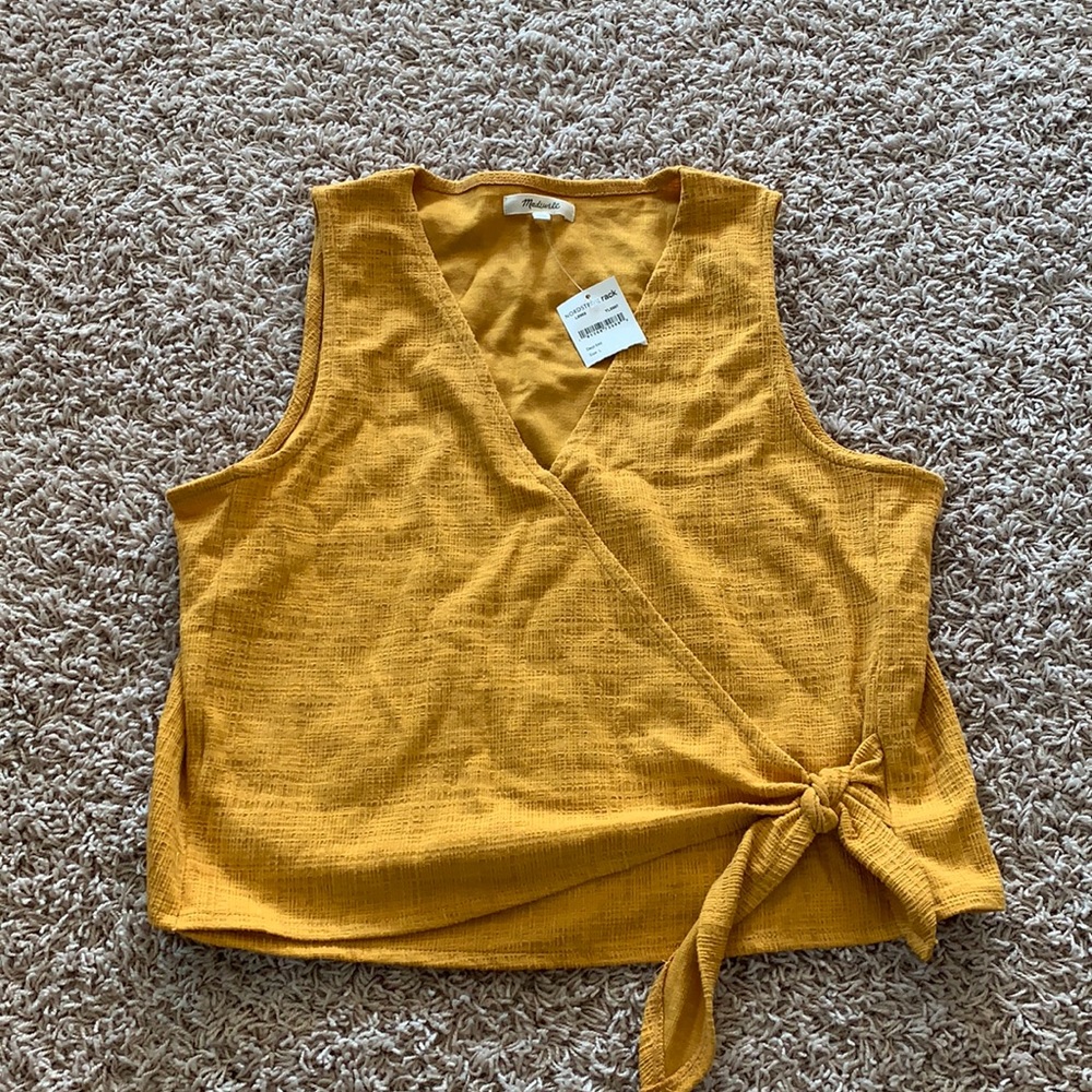 Nwt madewell wrap top L